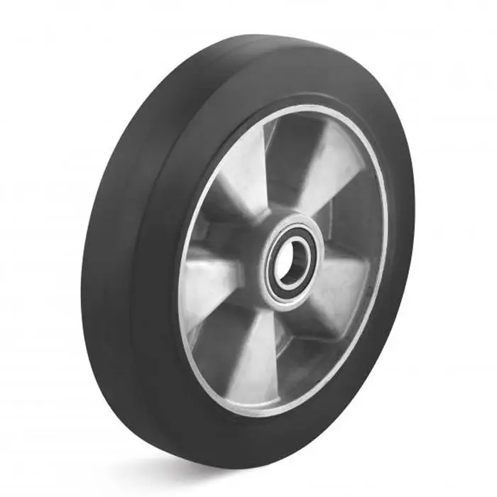 rubber on aluminum wheels