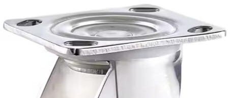 The upper part of a stainless steel caster bracket