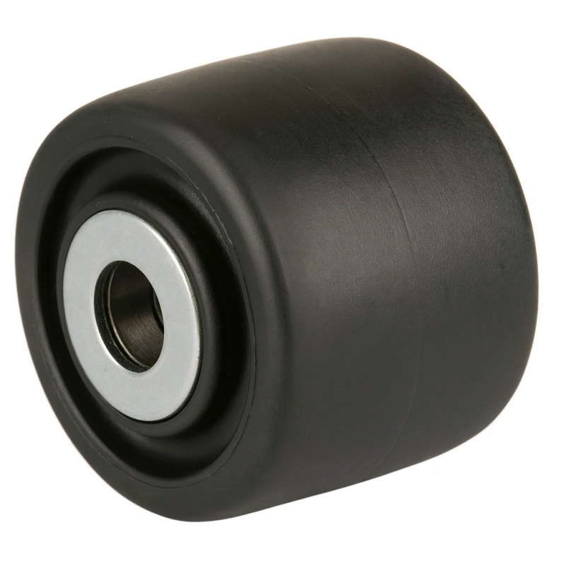 a black color glass fiber filled Nylon wheel