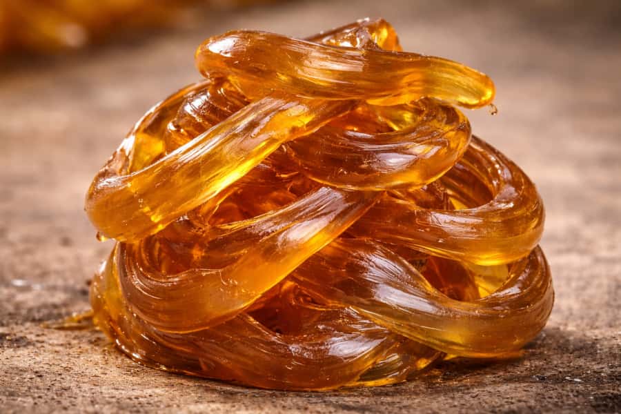 close-up view of lithium grease texture