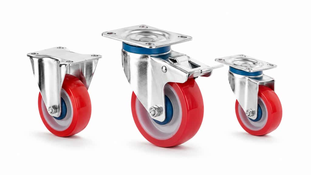 stainless steel euro style medium duty caster product display image