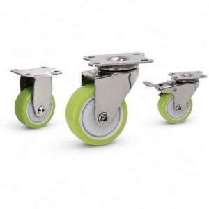 light-duty stainless steel caster with PU wheel