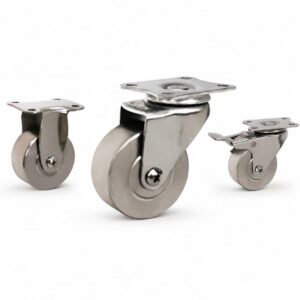 light-duty stainless steel caster with stainless steel wheel