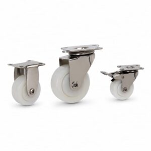 light-duty stainless steel caster with nylon wheel
