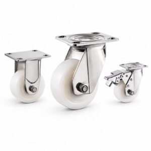 heavy-duty stainless steel caster with nylon wheel